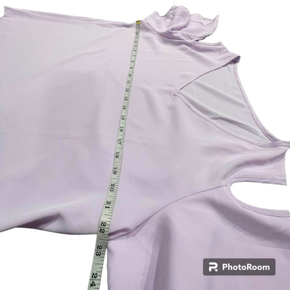 Light Breezy Short Sleeves Summer Cold Shoulder Blouse Top XL - Picture 13 of 16